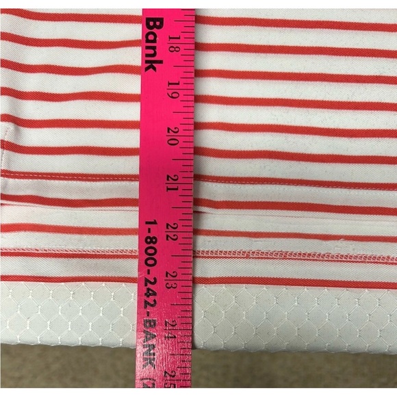 Puma Women's Everyday Striped White Glow/Salmon Pique Polo Shirt Multiple Sizes - Picture 8 of 16